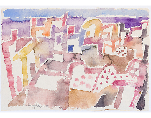 In unserer Galerie zum Verkauf angebotenes Bild von Eduard Bargheer (Maler, Expressionismus): Forio (groß)