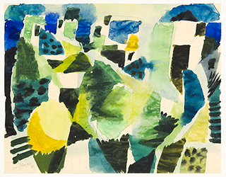 In unserer Galerie zum Verkauf angebotenes Bild von Eduard Bargheer (Maler, Expressionismus): Mediterraneo (klein)