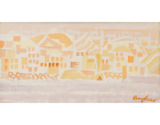 In unserer Galerie zum Verkauf angebotenes Bild von Eduard Bargheer (Maler, Expressionismus): Neapel (klein)