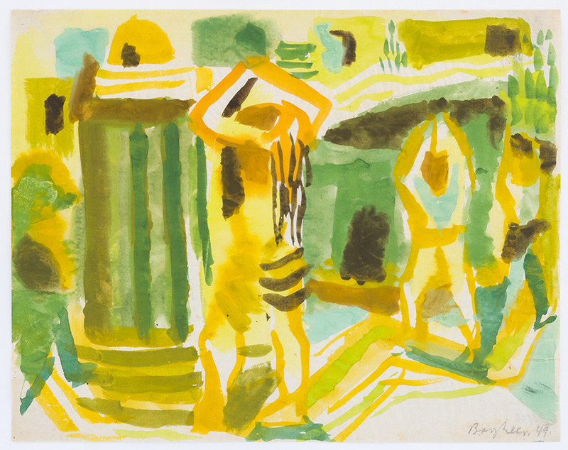 In unserer Galerie zum Verkauf stehendes Bild von Eduard Bargheer (Maler, Expressionismus): Sandträger