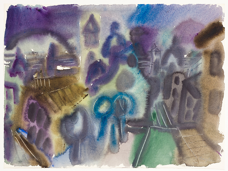 In unserer Galerie zum Verkauf stehendes Bild von Eduard Bargheer (Maler, Expressionismus): Santa Maria Novella, Florenz