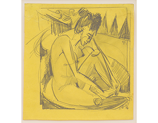 In unserer Galerie zum Verkauf angebotenes Bild von Ernst-Ludwig Kirchner (Maler, Expressionismus): Bather (klein)