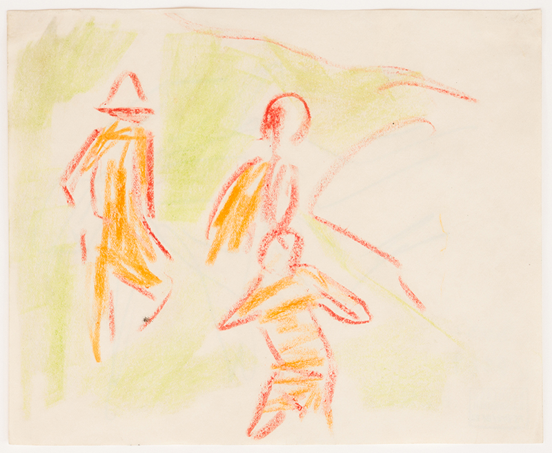 In unserer Galerie zum Verkauf stehendes Bild von Ernst-Ludwig Kirchner (Maler, Expressionismus): Badende in Moritzburg