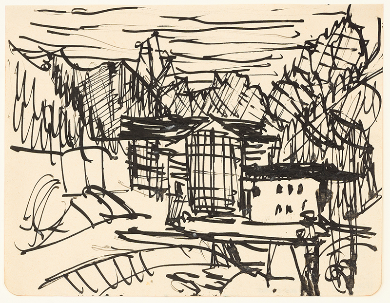 In unserer Galerie zum Verkauf stehendes Bild von Ernst-Ludwig Kirchner (Maler, Expressionismus): Blick auf das Tinzenhorn