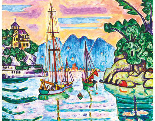 Buy the original oil painting "Rapallo" (large) by Ivo Hauptmann (Painter, Expressionism) at our gallery.