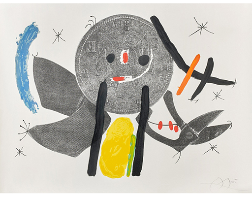 Buy the original edition "Le croc à phynances IV" (large) by Joan Miró (Painter, Surrealism/Dada) at our gallery.