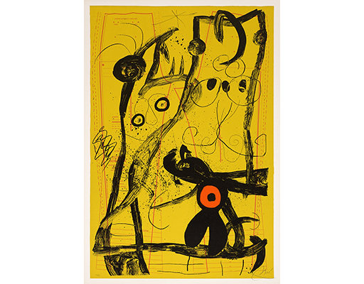 Buy the original edition "Le Délire du Couturier - Jaune" (large) by Joan Miró (Painter, Surrealism/Dada) at our gallery.