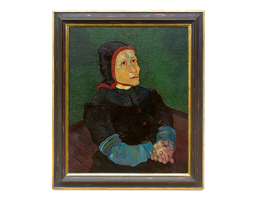 In unserer Galerie zum Verkauf angebotenes Bild von Josef Scharl (Maler, Expressionismus): Schlesische Bäuerin (groß)