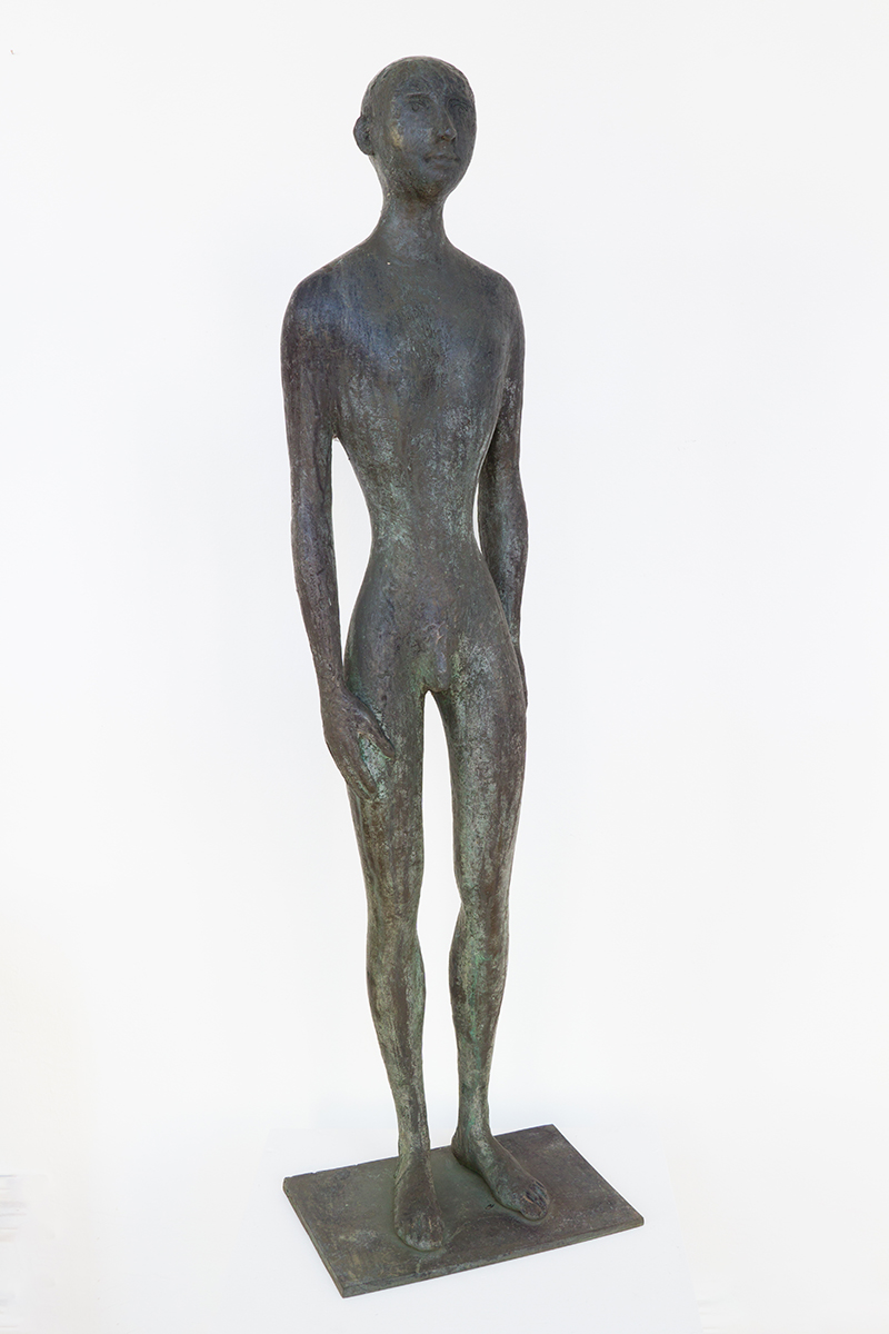 In unserer Galerie zum Verkauf stehende Skulptur von Karl-Heinz Krause (Bildhauer): Adam