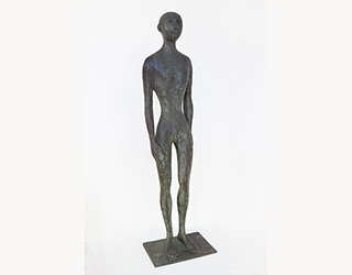 In unserer Galerie zum Verkauf angebotene Skulptur von Karl-Heinz Krause (Bildhauer): Adam (klein)