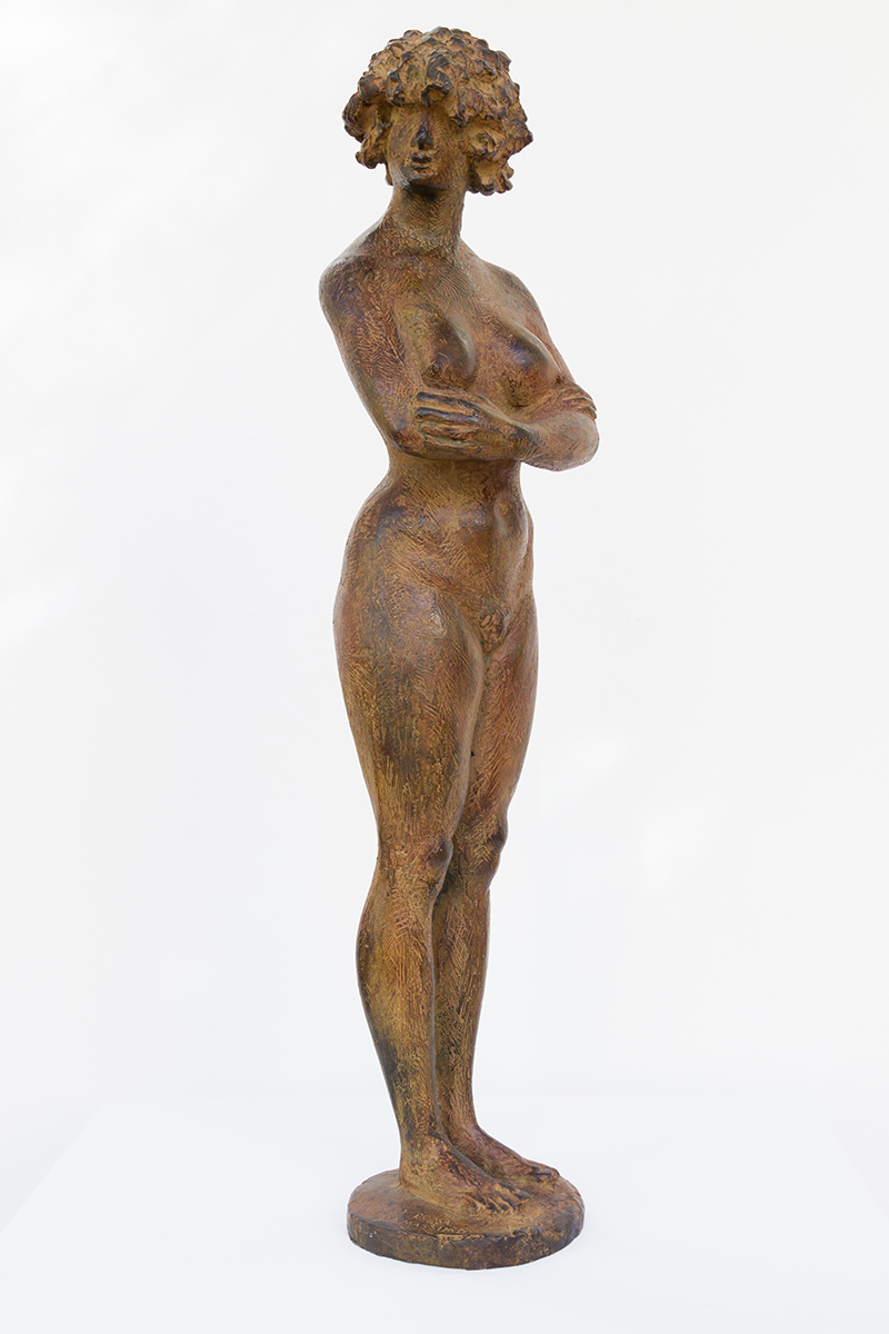 In unserer Galerie zum Verkauf stehende Skulptur von Karl-Heinz Krause (Bildhauer): Bella Romana (Villa Massimo Roma)