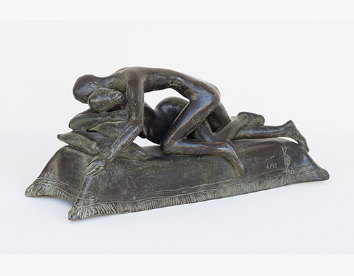 In unserer Galerie zum Verkauf angebotene Skulptur von Karl-Heinz Krause (Bildhauer): Kanapee (Kleines Liebespaar) (groß)