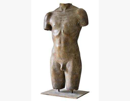 In unserer Galerie zum Verkauf angebotene Skulptur von Karl-Heinz Krause (Bildhauer): Knabentorso (groß)