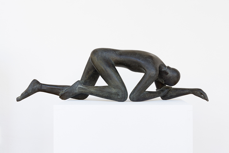 In unserer Galerie zum Verkauf stehende Skulptur von Karl-Heinz Krause (Bildhauer): Leonidas