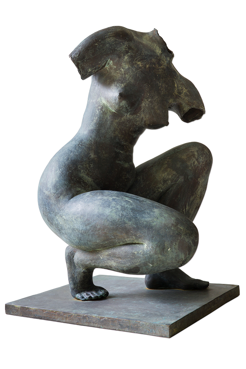 In unserer Galerie zum Verkauf stehende Skulptur von Karl-Heinz Krause (Bildhauer): Pariser Torso