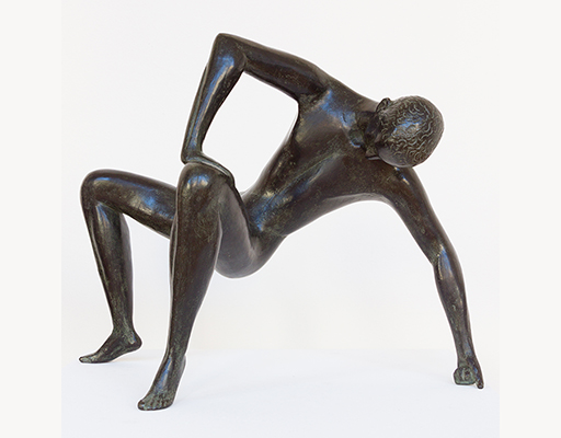 In unserer Galerie zum Verkauf angebotene Skulptur von Karl-Heinz Krause (Bildhauer): Sterbender Tänzer (groß)