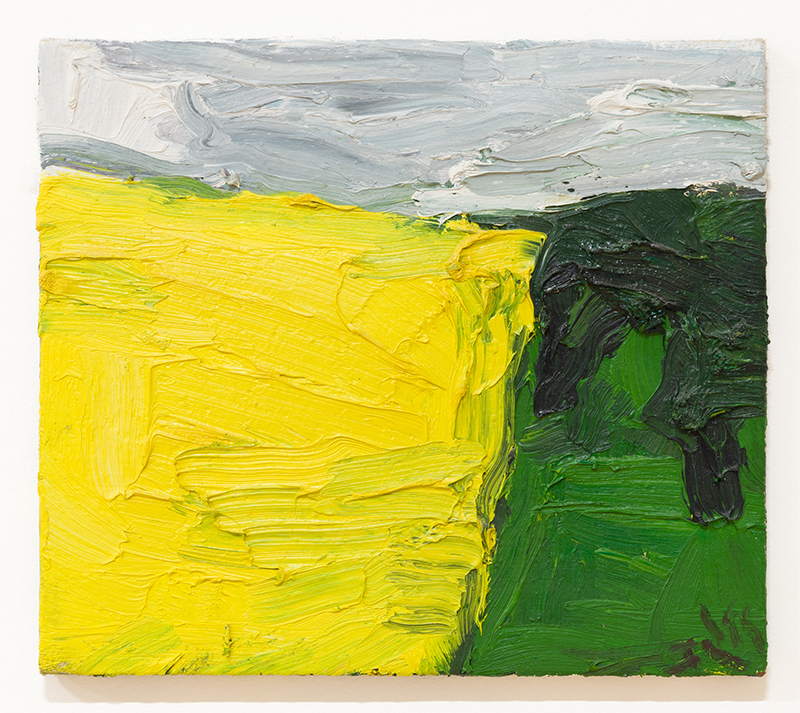 In unserer Galerie zum Verkauf stehendes Bild von Klaus Fußmann (Maler): Rapsfeld