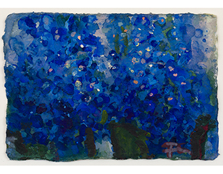Buy the original watercolor "Forget-me-nots" (small) by Klaus Fußmann (Painter) at our gallery.