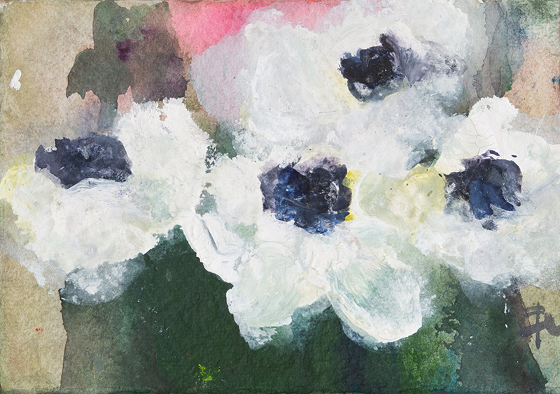 In unserer Galerie zum Verkauf stehendes Bild von Klaus Fußmann (Maler): Weiße Anemonen