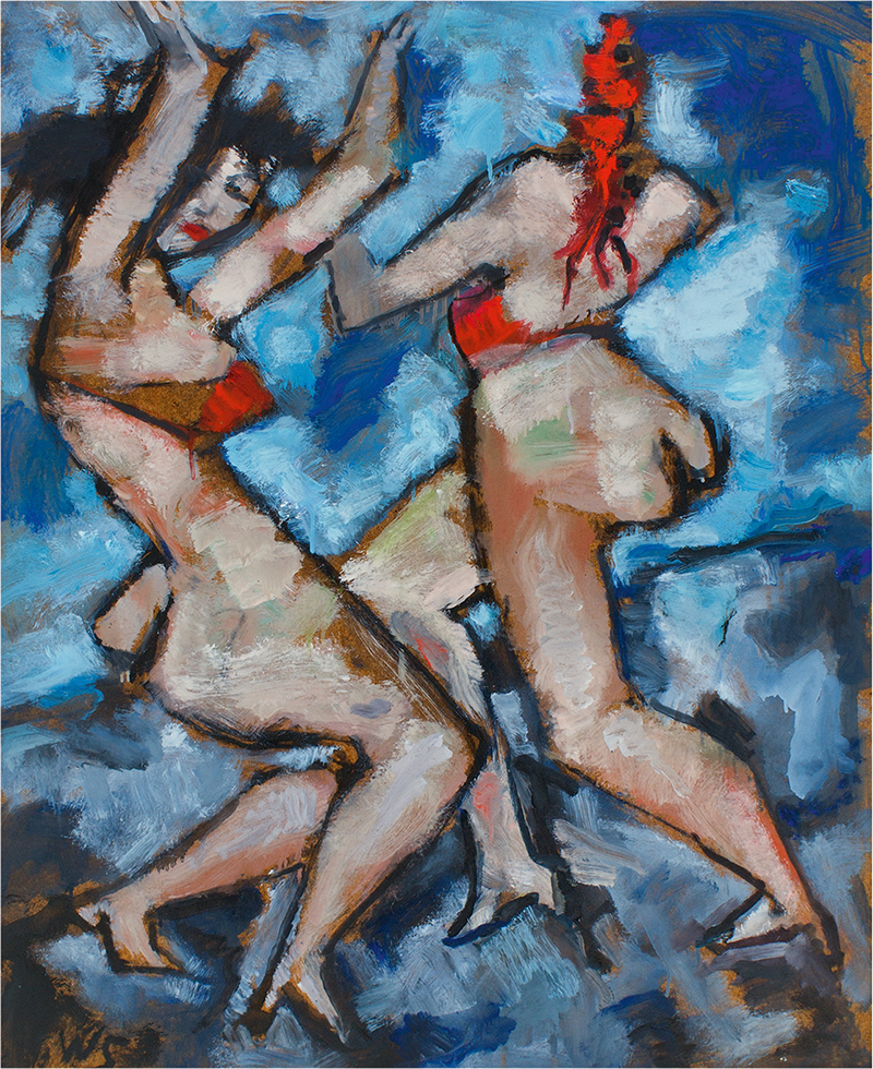 In unserer Galerie zum Verkauf stehendes Bild von Werner Scholz (Maler, Expressionismus): London Circus II