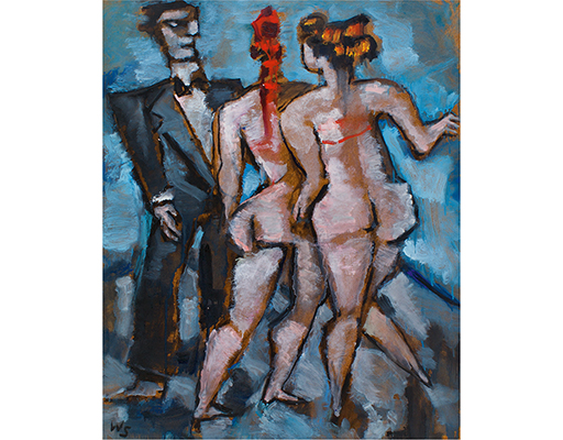 In unserer Galerie zum Verkauf angebotenes Bild von Werner Scholz (Maler, Expressionismus): London Circus III (groß)