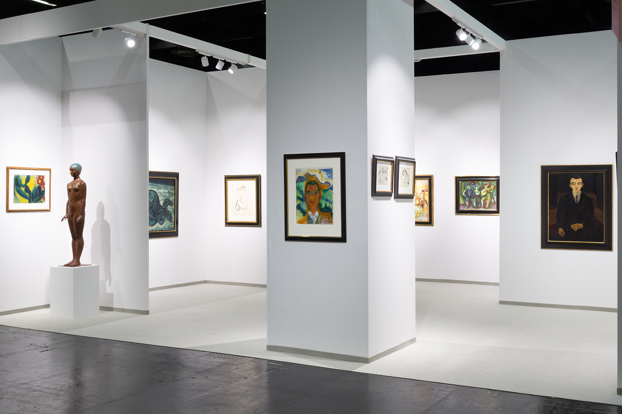 Messestand auf der Art Cologne 2024 (7. bis 10. November)