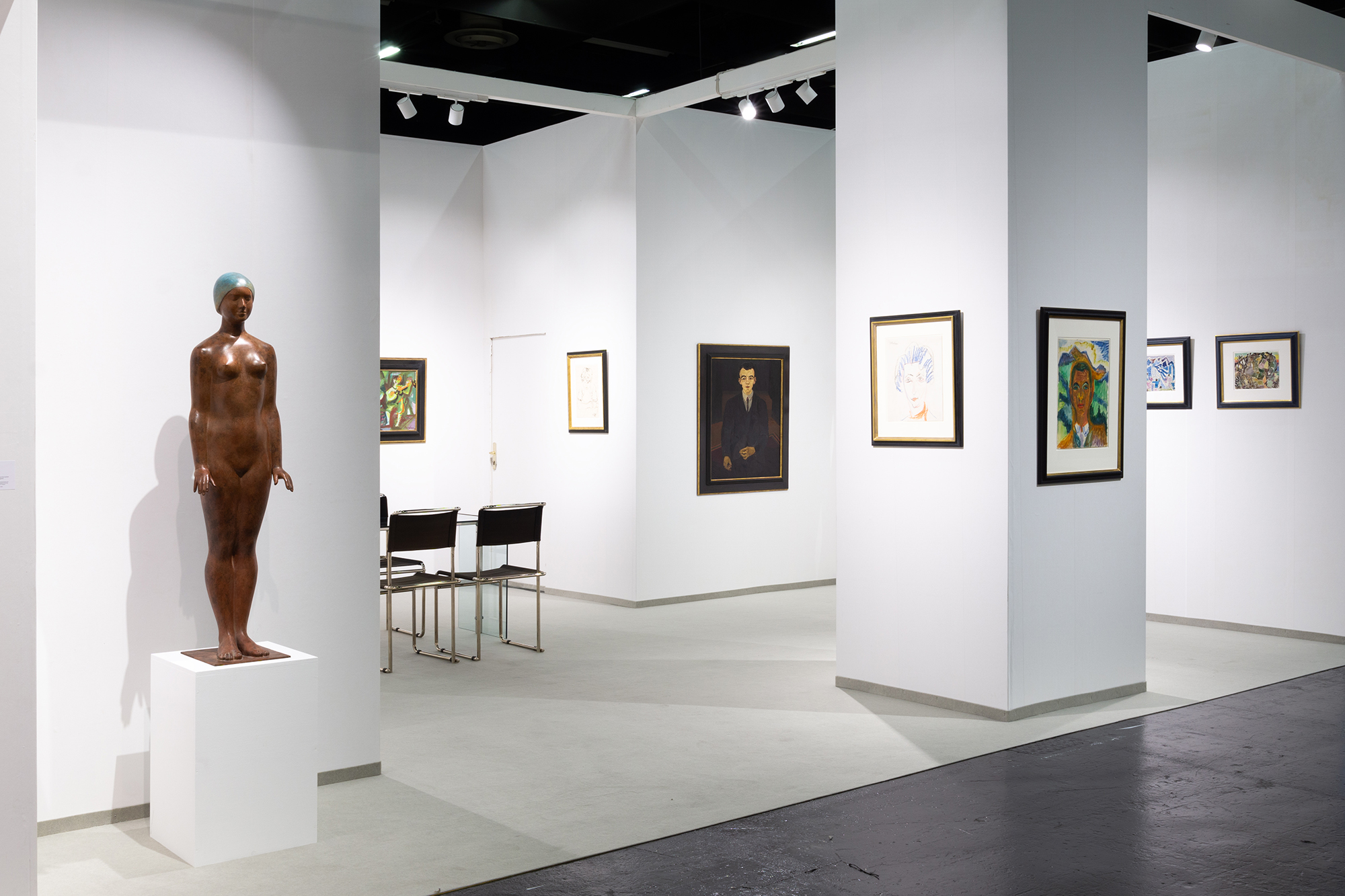 Messestand auf der Art Cologne 2024 (7. bis 10. November)