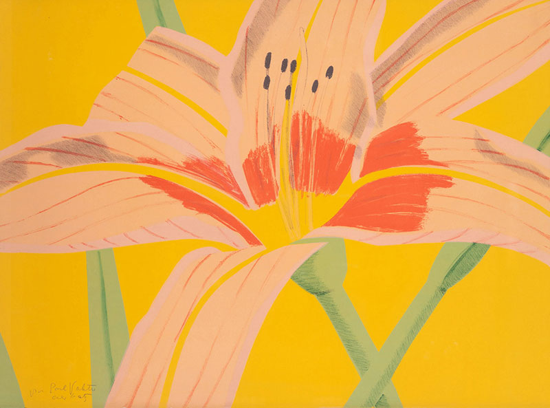 In unserer Galerie zum Verkauf stehendes Bild von Alex Katz (Maler, Pop Art): Day Lily 2