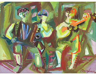 Buy the original watercolor "Serenata" (small) by Eduard Bargheer (Painter, Expressionism) at our gallery.