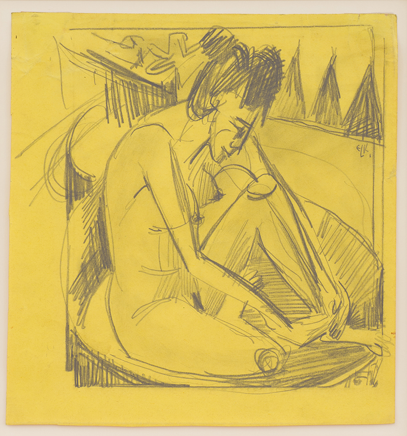 Buy the original drawing "Bather" by Ernst-Ludwig Kirchner (Painter, Expressionism) at our gallery.