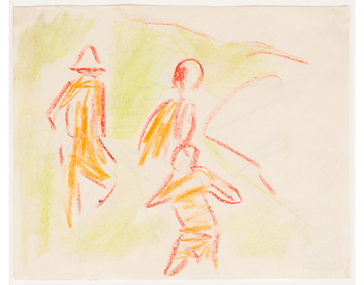 In unserer Galerie zum Verkauf angebotenes Bild von Ernst-Ludwig Kirchner (Maler, Expressionismus): Badende in Moritzburg (groß)