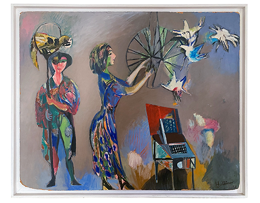 In unserer Galerie zum Verkauf angebotenes Bild von Heinrich Steiner (Maler, Expressionismus): Zirkusszene (gro&szlig;)