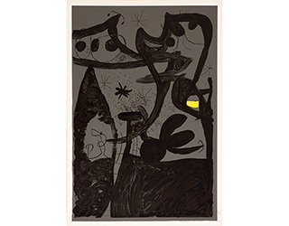 In unserer Galerie zum Verkauf angebotenes Bild von Joan Miró (Maler, Surrealismus/Dadaismus): Défilé de Mannequins sur la Lune (klein)