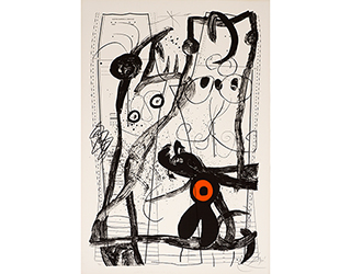 In unserer Galerie zum Verkauf angebotenes Bild von Joan Miró (Maler, Surrealismus/Dadaismus): Le Délire du Couturier - Blanc (klein)