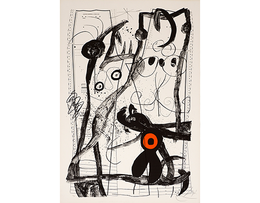 In unserer Galerie zum Verkauf angebotenes Bild von Joan Miró (Maler, Surrealismus/Dadaismus): Le Délire du Couturier - Blanc (groß)