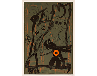 In unserer Galerie zum Verkauf angebotenes Bild von Joan Miró (Maler, Surrealismus/Dadaismus): Le Délire du Couturier - Gris (klein)