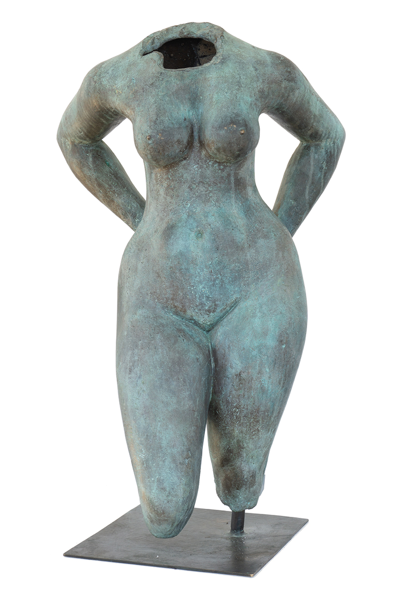 In unserer Galerie zum Verkauf stehende Skulptur von Karl-Heinz Krause (Bildhauer): Großer Torso