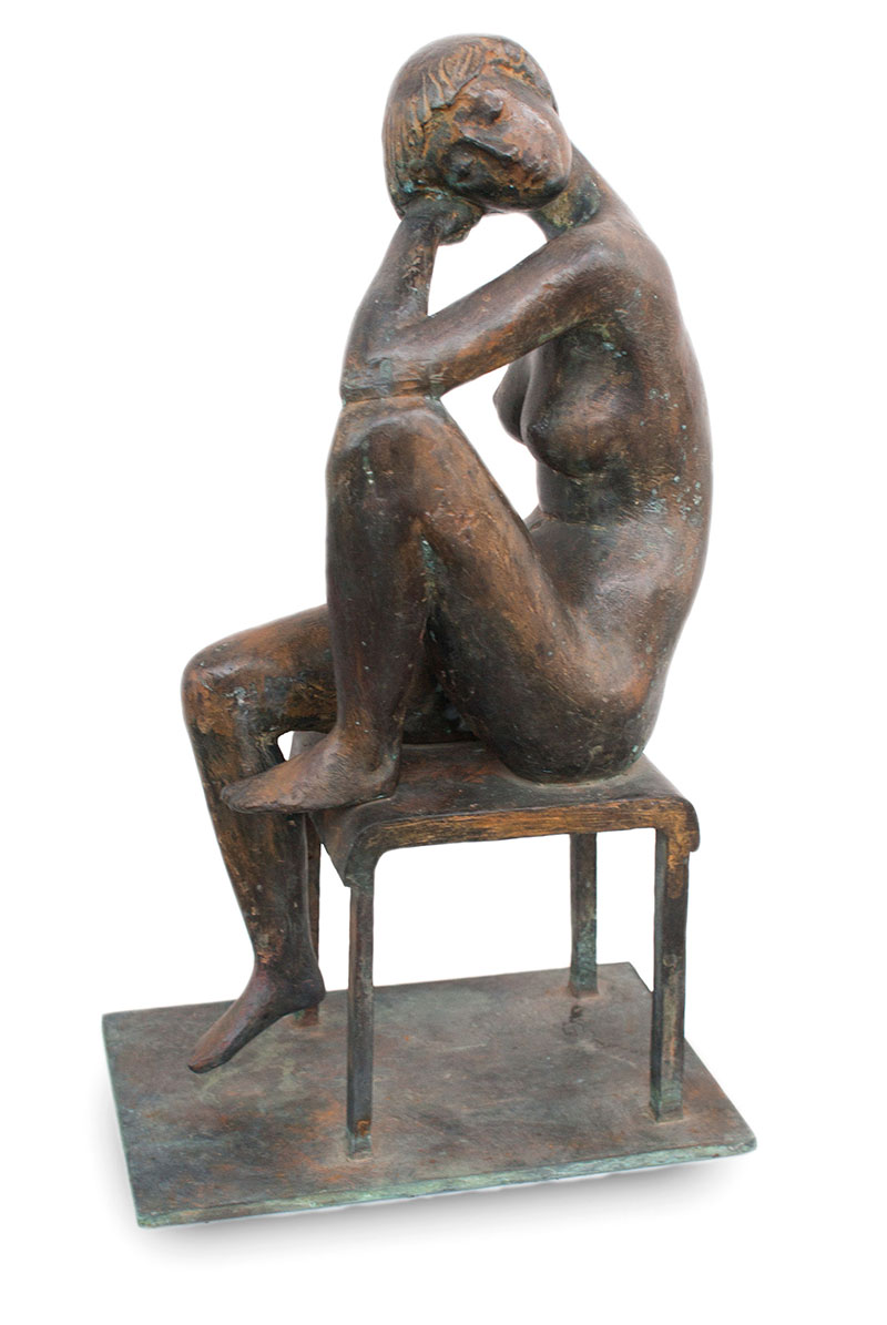 In unserer Galerie zum Verkauf stehende Skulptur von Karl-Heinz Krause (Bildhauer): Italienische Reise