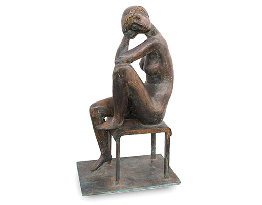 In unserer Galerie zum Verkauf angebotene Skulptur von Karl-Heinz Krause (Bildhauer): Italienische Reise (groß)