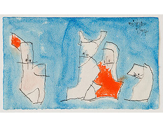 In unserer Galerie zum Verkauf angebotenes Bild von Lyonel Feininger (Maler, Expressionismus): Bauernm&auml;dchen (klein)