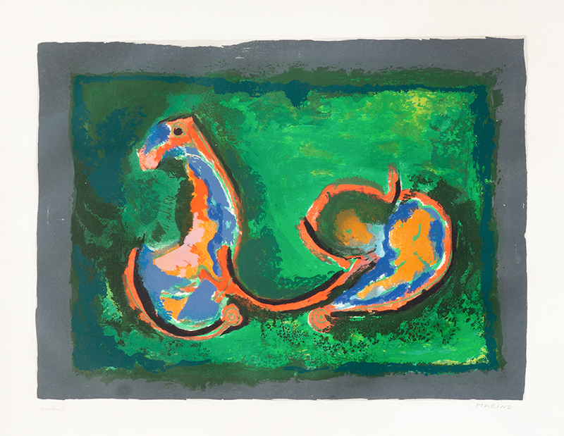 In unserer Galerie zum Verkauf stehendes Bild von Marino Marini (Maler, Kubismus): Cavallo in Armonia