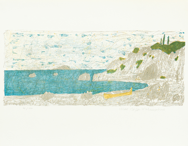 Buy the original lithograph "The bay" by Max Peiffer Watenphul (Painter, Expressionism) at our gallery.