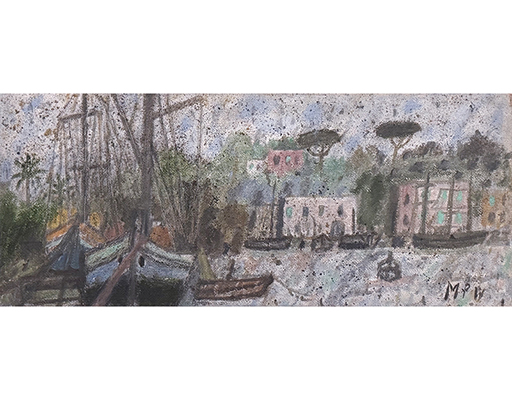 In unserer Galerie zum Verkauf angebotenes Bild von Max Peiffer Watenphul (Maler, Expressionismus): Ischia Porto (gro&szlig;)