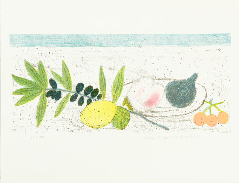 In unserer Galerie zum Verkauf stehendes Bild von Max Peiffer Watenphul (Maler, Expressionismus): Schale mit Früchten