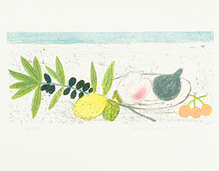 In unserer Galerie zum Verkauf angebotenes Bild von Max Peiffer Watenphul (Maler, Expressionismus): Schale mit Früchten (klein)
