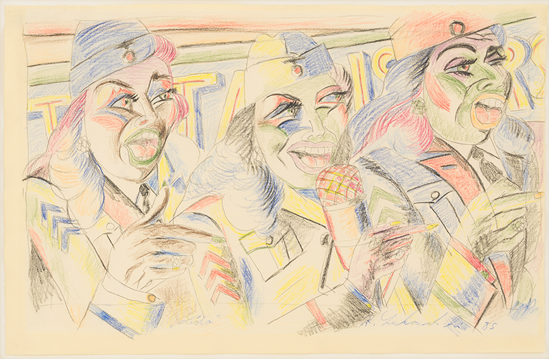 In unserer Galerie zum Verkauf stehendes Bild von Rolf Lukaschewski (Maler, Post-Impressionismus): Variete