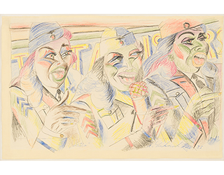 In unserer Galerie zum Verkauf angebotenes Bild von Rolf Lukaschewski (Maler): Variete (klein)