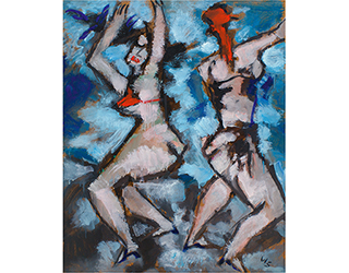 Buy the original oil painting "London Circus I" (small) by Werner Scholz (Painter, Expressionism) at our gallery.