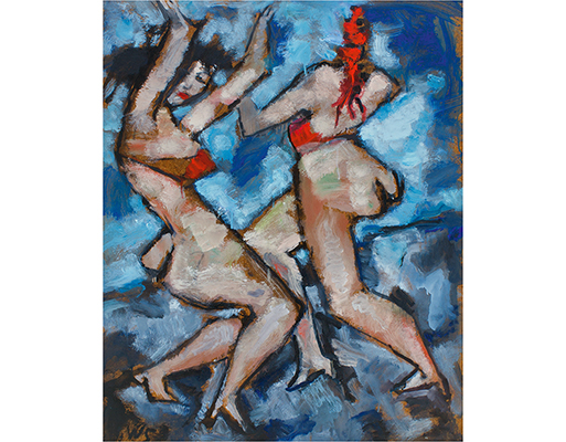 In unserer Galerie zum Verkauf angebotenes Bild von Werner Scholz (Maler, Expressionismus): London Circus II (groß)