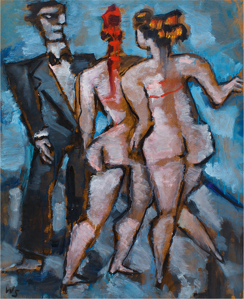 In unserer Galerie zum Verkauf stehendes Bild von Werner Scholz (Maler, Expressionismus): London Circus III